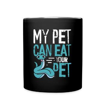 Mon serpent peut ton animal de compagnie - Mug uni - noir - Devant