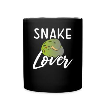 Bel amoureux des serpents - Mug uni - noir - Devant