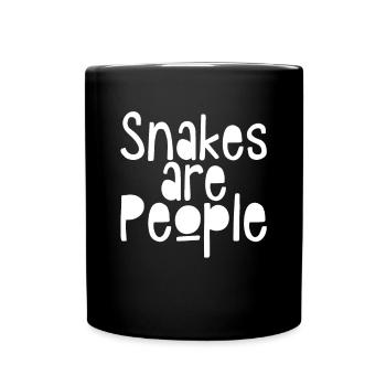 Les serpents sont des personnes - Mug uni - noir - Devant