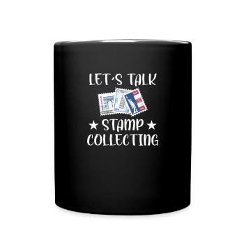 Stamps Collect Collector's Saying - Full Colour Mug - black - Front
