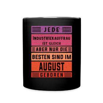 Kaufmann Geburtstag August geboren - Tasse einfarbig - Schwarz - Vorne