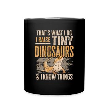 Lézard dragon barbu Herpétologiste des reptiles - Mug uni - noir - Devant