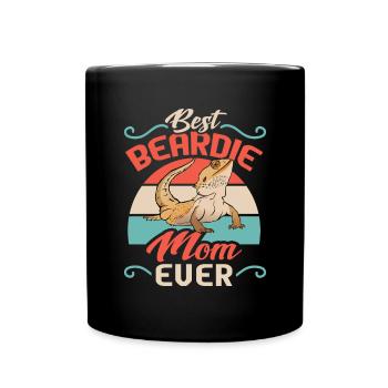 Bearded Dragon Lizard Reptile Herpetologist - Full Colour Mug - black - Front