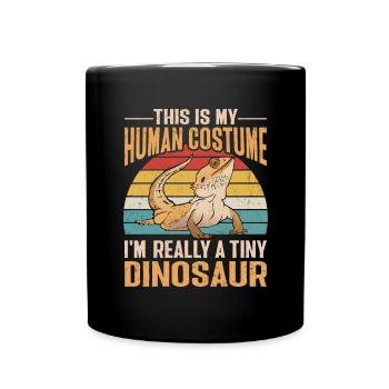 Bearded Dragon Lizard Reptile Herpetologist - Full Colour Mug - black - Front