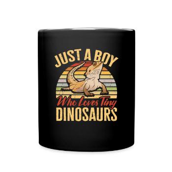 Bartagame Eidechse Reptil Herpetologe - Tasse einfarbig - Schwarz - Vorne