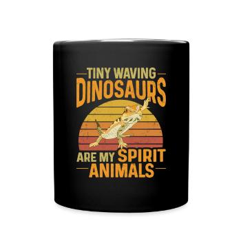 Lézard dragon barbu Herpétologiste des reptiles - Mug uni - noir - Devant