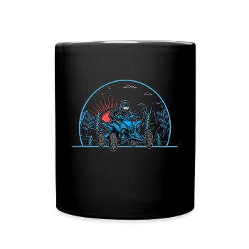 Quad VTT Tout-terrain Quad Riders - Mug uni - noir - Devant