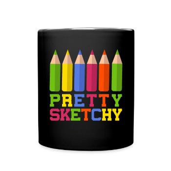 Pretty Incomplete Art Color Artist Colored - Full Colour Mug - black - Front