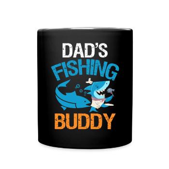 Fathers Fishing Buddy Father And Son Fishing Trip - Full Colour Mug - black - Front