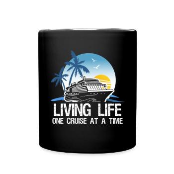 Live Live One Cruise Zu Einem Zeitschiff - Tasse einfarbig - Schwarz - Vorne