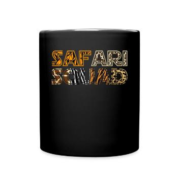 Safari Squad African Vacances en famille - Mug uni - noir - Devant