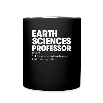 Professeur de sciences de la Terre - Mug uni - noir - Devant
