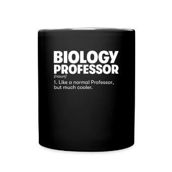 Professeur de biologie - Mug uni - noir - Devant