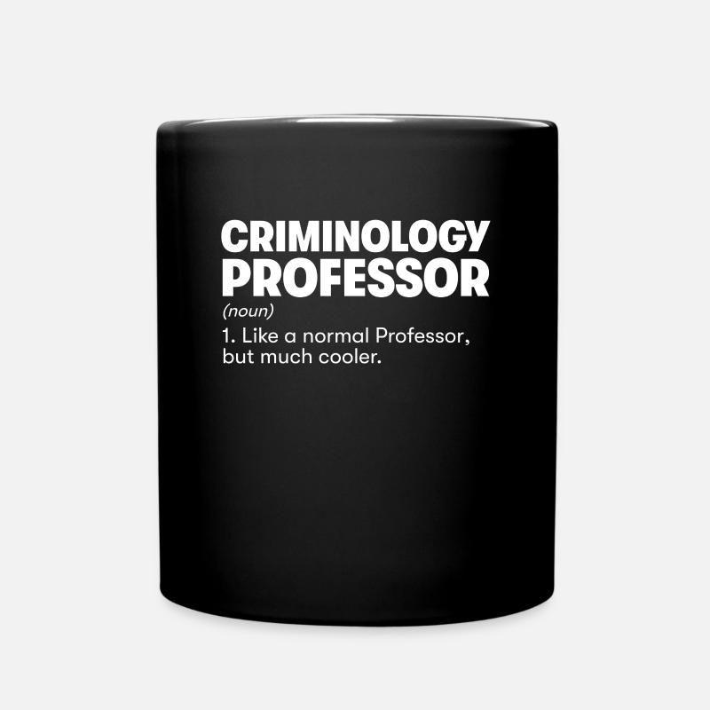 Professeur de criminologie - Mug uni - noir