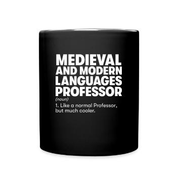 Professeur de langues médiévales et modernes - Mug uni - noir - Devant