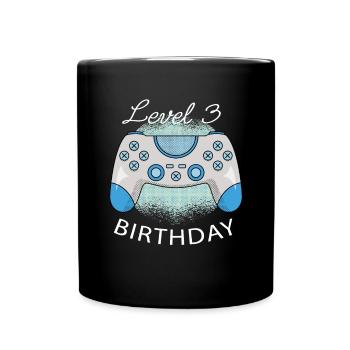 Level 3 Birthday Play Birthday Present - Tasse einfarbig - Schwarz - Vorne