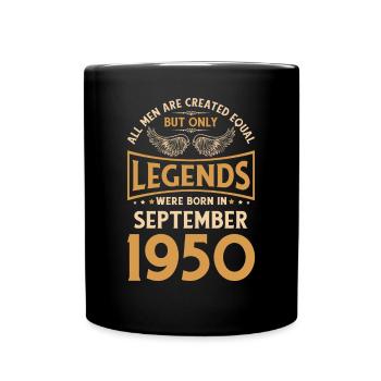 Birthday The legends were born in September 1950 g - Full Colour Mug - black - Front