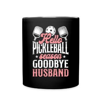 Pickleball Husband Wife Marriage - Tasse einfarbig - Schwarz - Vorne