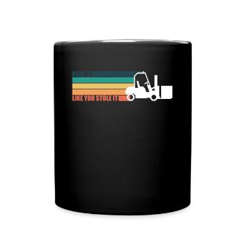 Vintage Retro Drive Like You Stole It - Tasse einfarbig - Schwarz - Vorne