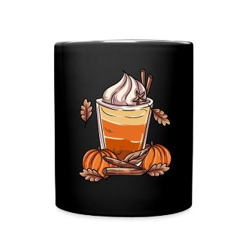 Pumpkin Spice Latte - Full Colour Mug - black - Front