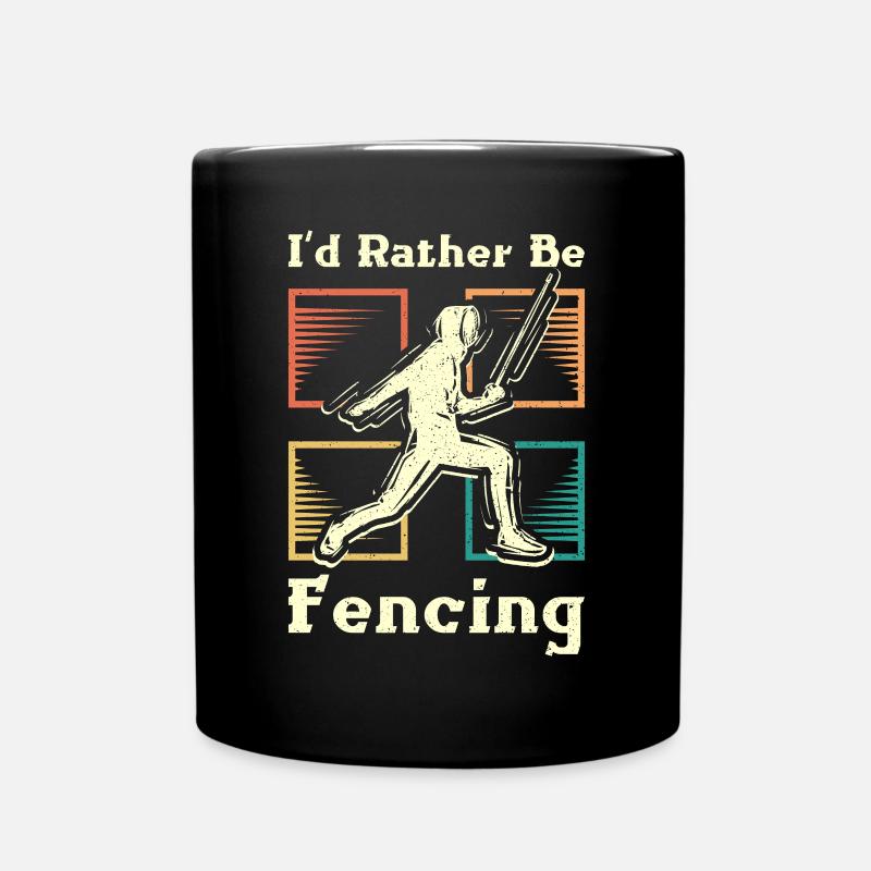 Je préfère faire de l’escrime - Mug uni - noir