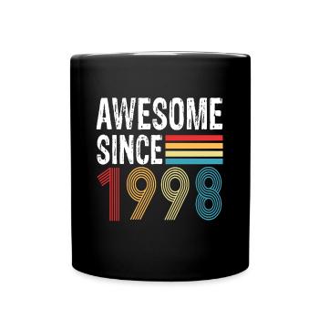 Awesome Since 1998 Birthday 1998 Vintage 1998 - Full Colour Mug - black - Front