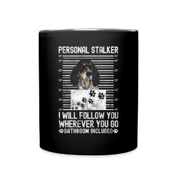 Bluetick Coonhound Gift Funny Saying - Full Colour Mug - black - Front