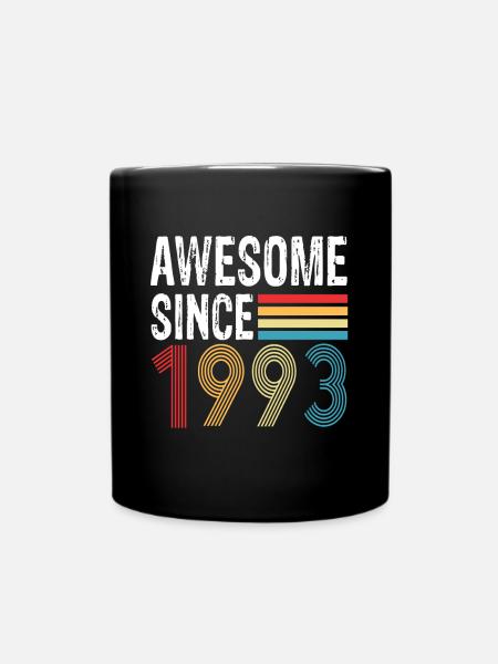 Awesome Since 1993 Geburtstag 1993 Vintage 1993 - Tasse einfarbig - Schwarz