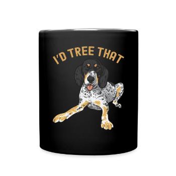 Bluetick Coonhound Gift Funny Saying - Full Colour Mug - black - Front