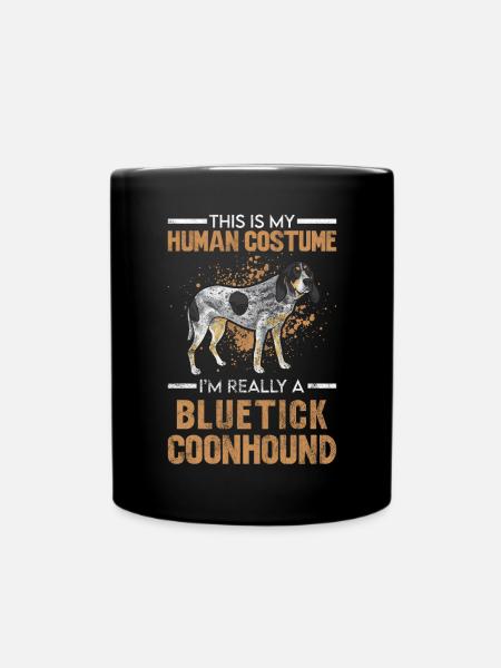 Bluetick Coonhound Gift Funny Saying - Full Colour Mug - black