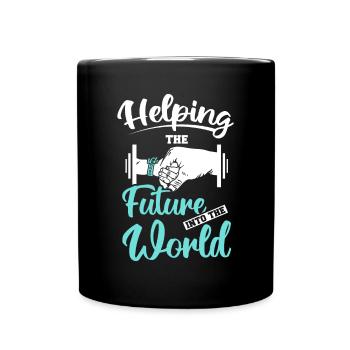 Aider l’avenir dans le monde - Mug uni - noir - Devant