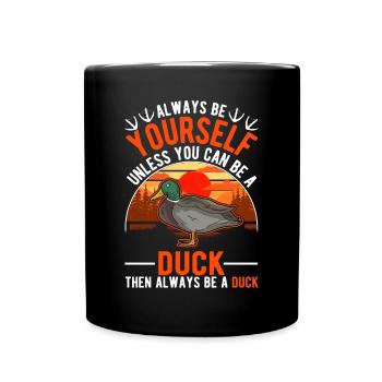 Duck Gift Duck Duck Breeder - Full Colour Mug - black - Front