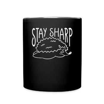 Restez à l’affût - Mug uni - noir - Devant