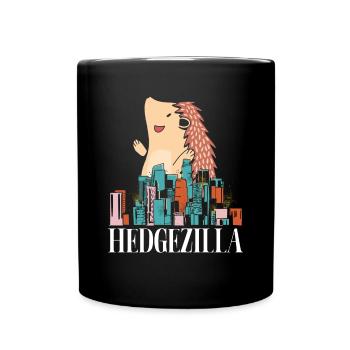 Hérissons dans la ville - Mug uni - noir - Devant