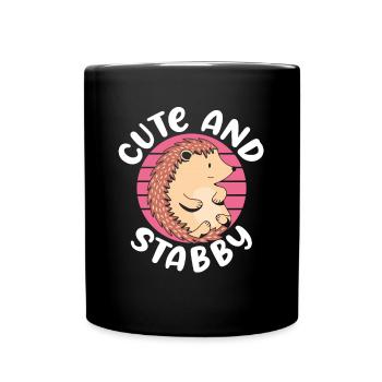 Doux et ferme - Mug uni - noir - Devant