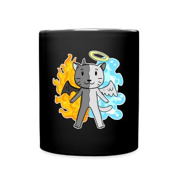 Cat Cat Breed British Shorthair - Full Colour Mug - black - Front