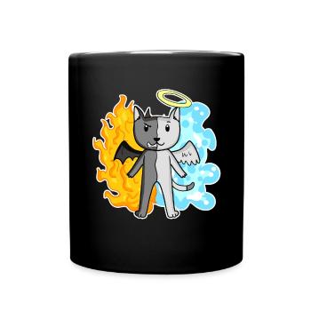 Cat cat breed Colorpoint Shorthair - Full Colour Mug - black - Front
