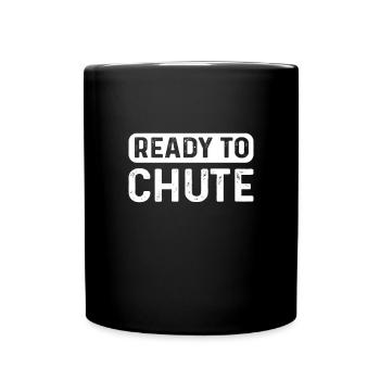 Ready to parachute. Skydiving. For - Full Colour Mug - black - Front