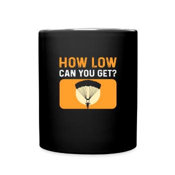 How deep can you go? For skydivers. - Full Colour Mug - black - Front