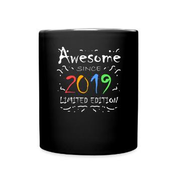2019 - Fantastisch seit 2019 - Jahrgang 2019 - Tasse einfarbig - Schwarz - Vorne