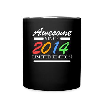 2014 - Fantastic since 2014 - Vintage 2014 - Full Colour Mug - black - Front