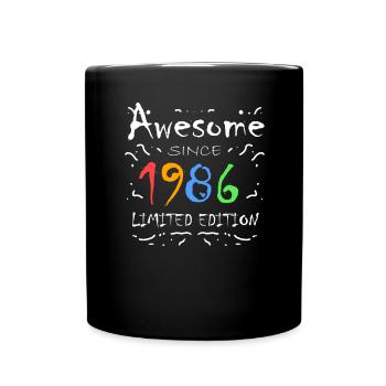 1986 - Fantastic since 1986 - Born in 1986 - Full Colour Mug - black - Front