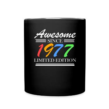 1977 - Fantastic since 1977 - Born in 1977 - Full Colour Mug - black - Front