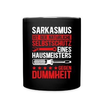 Hausmeister | Facility Manager Hauswart Geschenk - Tasse einfarbig - Schwarz - Vorne
