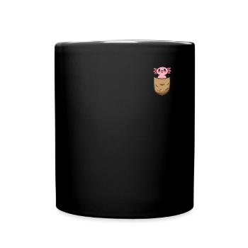 Axolotl Lover Axolotl Poche Poitrine Kawaii Axolotl - Mug uni - noir - Devant