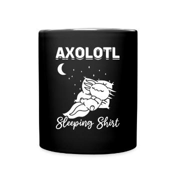 Axolotl Chemise de couchage Axolotl Kawaii Axolotl - Mug uni - noir - Devant