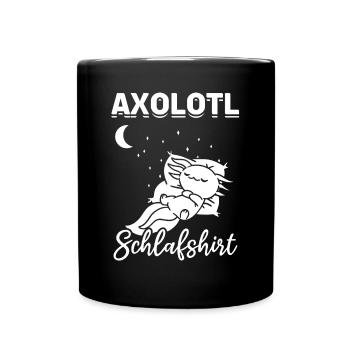 Axolotl Schlafshirt Axolotl Lover Cute Axolotl - Tasse einfarbig - Schwarz - Vorne