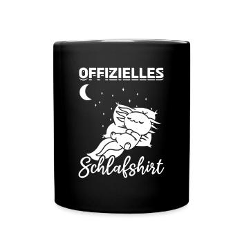 Offizielles Axolotl Schlafshirt Cute Axolotl Lover - Tasse einfarbig - Schwarz - Vorne