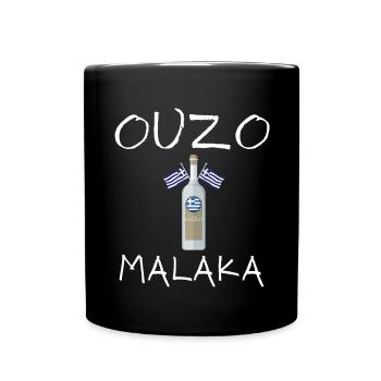 Ouzo Malaka - Tasse einfarbig - Schwarz - Vorne