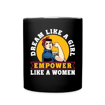 Feminist Women's Rights Female - Tasse einfarbig - Schwarz - Vorne